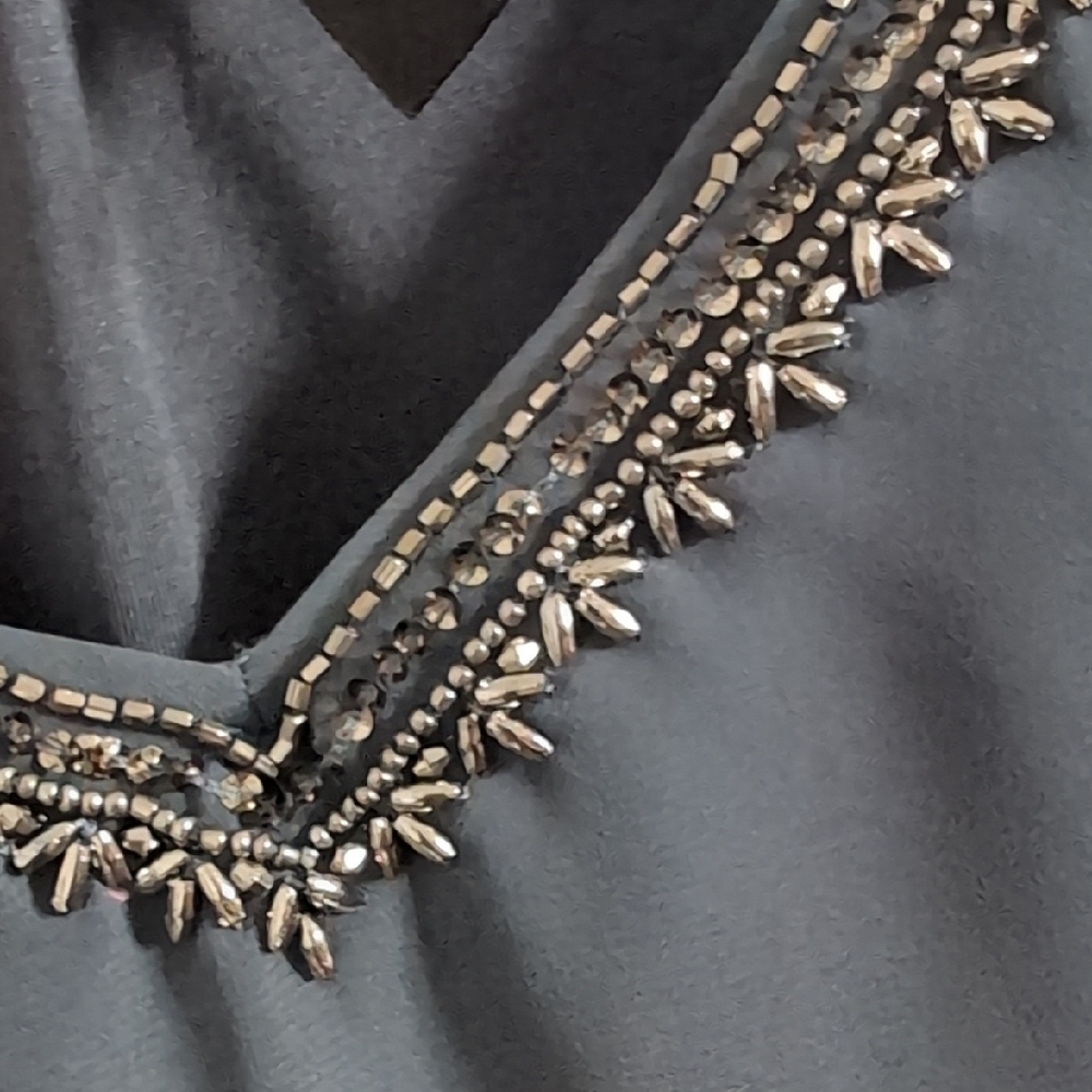 Vero Moda Dark Gray Embellished Camisole - Picture 3 of 5